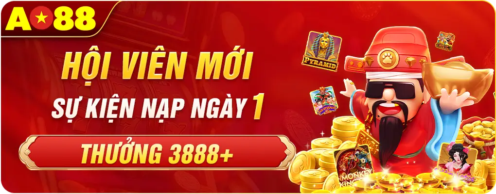 AO88 thưởng hội viên mới 3888K
